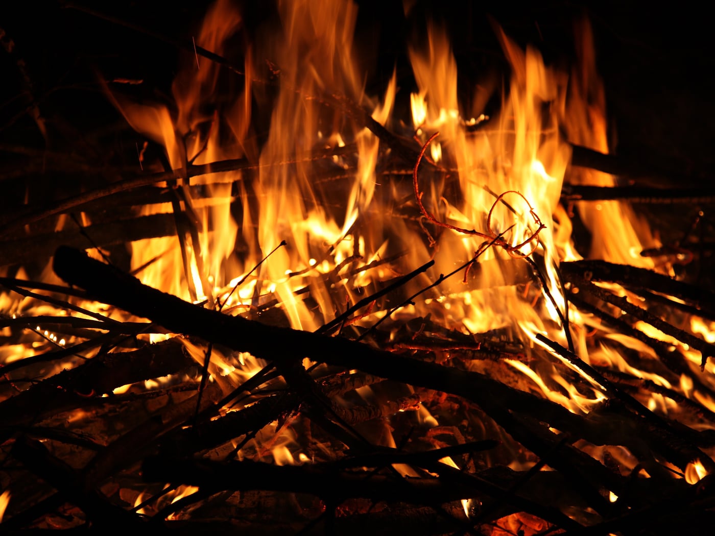 Fire burning down by Horseshoe RV Park, Ranger &mdash; representative imagery, not a specific Horseshoe RV Park photo