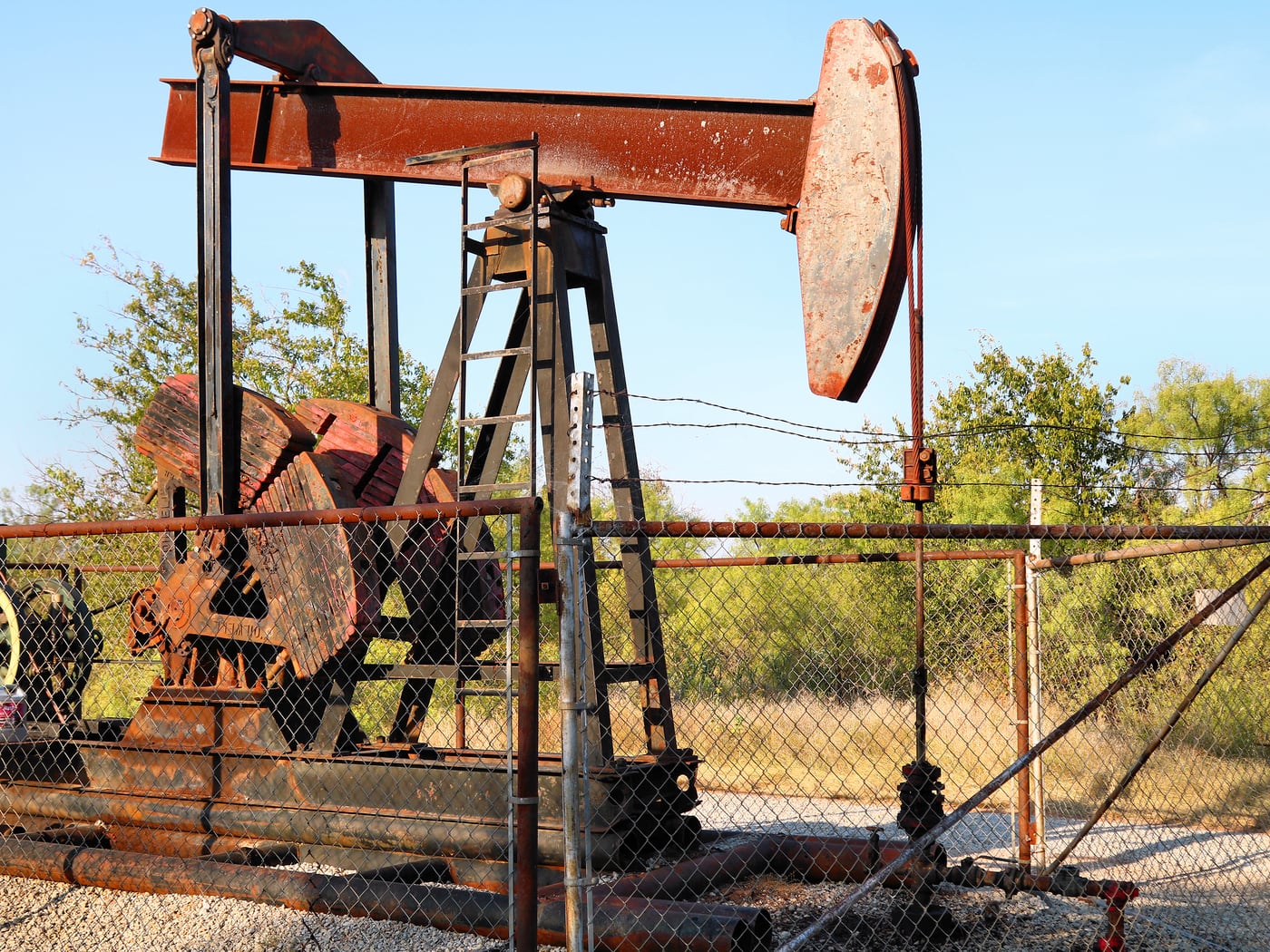 Pumpjack on the flat by Horseshoe RV Park, Ranger &mdash; representative imagery, not a specific Horseshoe RV Park photo